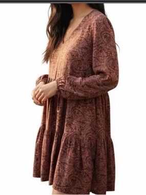 45. Lucky Brand Paisley Mini Dress Dress